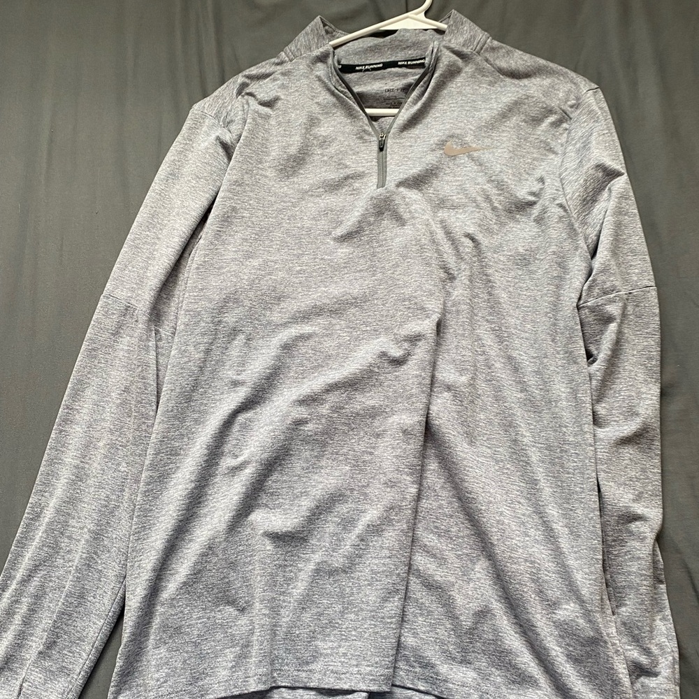 Nike Heather Gray Dri-FIT Running Top
